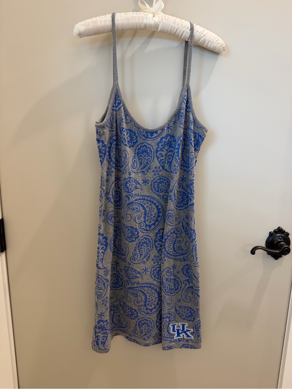 University of Kentucky Blue Paisley Slip Dress